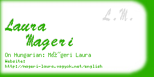 laura mageri business card